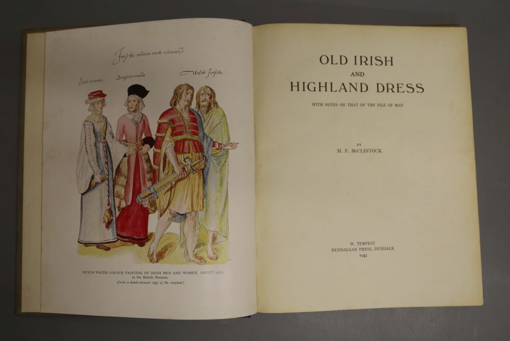 McClintock, H.F. - Old Irish and Highland Dress, qto, half cloth, Dundalk 1943